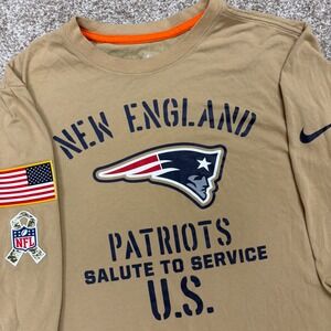 Nike New England Patriots Salute To Service Sideline Performance Shirt Men's M